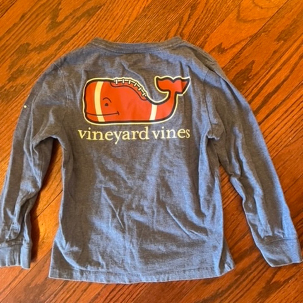 Vineyard Vines Football Whale Tee